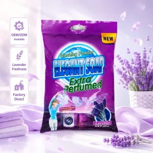 1kg Lavender Lemon Eco-Friendly Whitening Stain Remover Laundry Powder Detergent Soap Customizable Brand High Foam