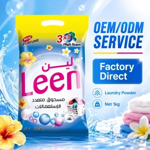 1kg OEM Brand Washing Powder Detergent Powder Soap Laundry Powder Making Machine Formula From China Detergente Para Ropa