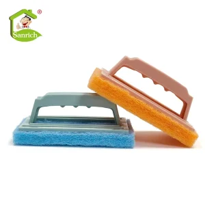 2 CM Scouring Pad High Quality Cleaning Sponge Brushes and Kitchen Scrubbers with Handle