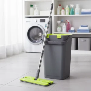 2 Mopheads Plate Tipping Type Factory Direct Supply New Developed Flat Microfiber Mop