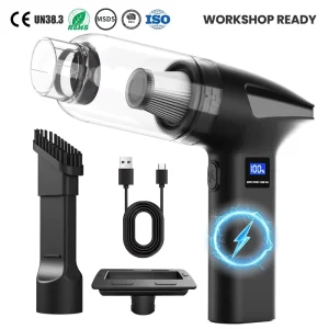 2 in 1 Air Duster Vacuum Blower Cleaning Brush Turbo Fan 130000RPM with BSCI & CE ROHS Certified Made in Cleanroom Factory