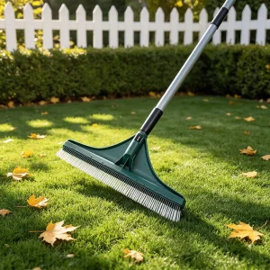 2 in 1 Artificial Grass & Carpet Rake Telescopic Adjustable Garden Lawn Turf Cleaning Brush Tool