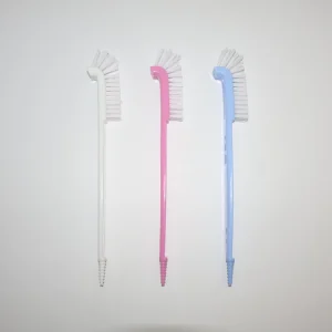 2-in-1 Baby Bottle Cleaning Brush with Angled Bristle Head for Nipples Vent Holes Straws and Crevices