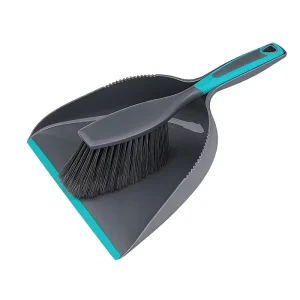 2-in-1 Compact Handheld Desk Broom Dustpan Set with Soft Bristles for Office Cleaning