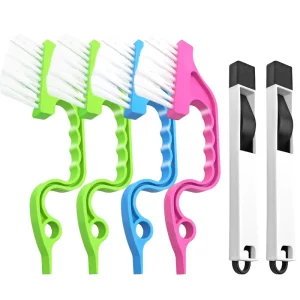 2-in-1 Dustpan and Cleaning Brush for Shutter, Door, and Window Tracks