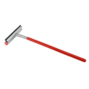 2 in 1 Eco Friendly Squeegee & Window Scraper with Long Wooden Handle and Sponge for Car Windows