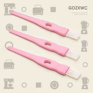2 in 1 Garlic Press Cleaning Brush PBT Nylon Bristles Black PP Handle 110mm Length 10 Colors Household Tool