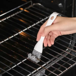 2-in-1 Kitchen Groove and Gap Cleaning Brush with Grill Brush and Scraper
