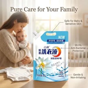2-in-1 Scented Laundry Detergent and Fabric Softener Color Protection Washing Liquid for White and Colorful Clothes