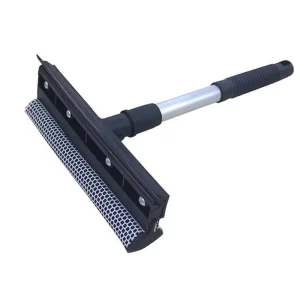 2 in 1 Window Cleaner Tool with Blade Rubber and Sponge Car Windshield Squeegee for Glass Window