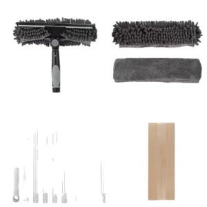 2 in 1 Window Scrubber Squeegee High rise Glass Cleaning Tool for Household Window Cleaner