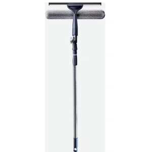 2 in 1 Window Squeegee Scrubber with Telescopic Pole