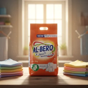 2 kg Eco-Friendly Lemon Floral Scent Laundry Detergent Powder with Bleach and Stain Remover