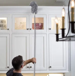 2.4m Flexible Feather Duster with Telescopic Pole for House Cleaning