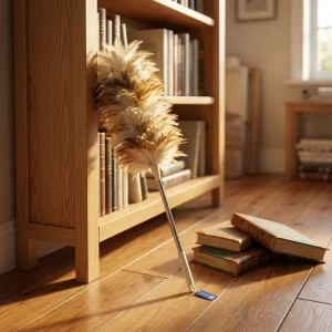 2.5 Meter Telescopic Wool Feather Duster Reusable Stretchable Handle Dust Removal Tool for Household Ceiling Cleaning
