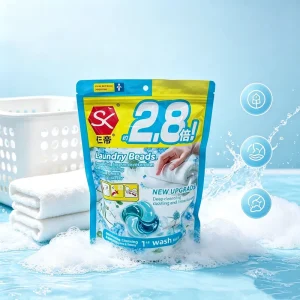 2.8X Powerful 4 in 1 Laundry Beads Quick Dissolve Deep Stain Remover Long Lasting Scent Laundry Detergent Pods