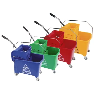 20/24 Liter Commercial PP Mop Bucket With Side Press Wringer Mop Bucket With Wringer Bucket for Cleaning