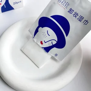 20 Pcs Boxed Makeup Remover Wipes Gentle Effective Single-Use Cleansing Tissues for Face