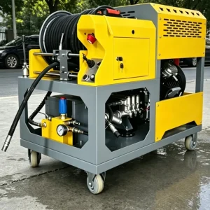 200 Bar 85 L/min Metal Industrial Sewer Jetter High-Pressure Water Drain Cleaner for Municipal Pipes (100-700mm)