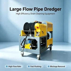 200 Bar 85 LPM Gasoline Heavy Duty High Pressure Sewer and Pipe Cleaning Machine
