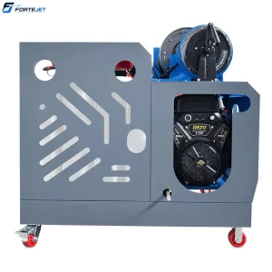 200bar 500L Tank Water Jetter 84L/min 37hp Twin-Cylinder Dual Reel Remote Pipe Cleaner for Kitchen Drains