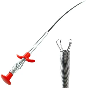 200cm 2M Disposable Hand Press Toilet and Sink Drain Hair Removal Tool
