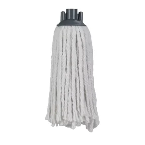 200g Eco Friendly Polyester Cotton Round Wet Mop Head with Plastic Parts Mop Accessories