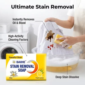 200g Powerful Laundry Soap Bar for Deep Cleaning and Tough Stain Removal Private Label Washing Soap