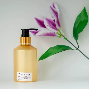 200ml Orange Body Wash Hand Sanitizer Bottle Cylindrical Biodegradable PET Plastic Shampoo Bottle
