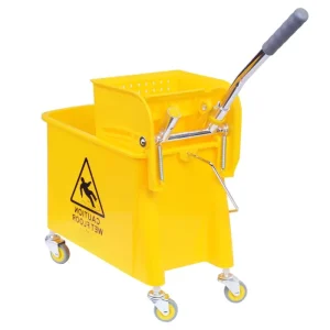 20L Mop Wringer Trolley with 360° Silent Swivel Casters No Lifting Required Effortless Transport