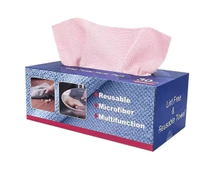 20Pcs Box Kitchen Wash Cloths Strong Absorption Quick Dry Microfiber Cleaning Cloth Reusable Cleaning Towel with Dispenser Box