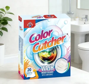 20Pcs COLOR CATCHER SHEETS Fabric Dye Absorber Prevent Color Bleeding for Laundry
