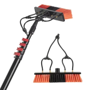 20ft Aluminum Telescopic Solar Panel Window Roof Cleaning Brush