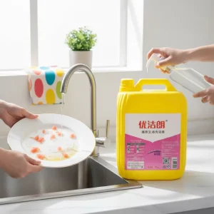 20kg Large-capacity Kitchen Catering Liquid Gel Dishwashing Eco-friendly Disposable Lemon Fragrance 5%-15% Active Ingredients