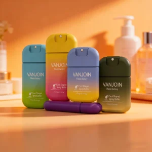 20ml 30ml Colorful Portable Pocket Size Square Plastic Credit Card Shape Hand Sanitizer Mist Spray Bottle