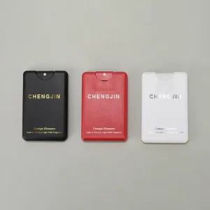 20ml Credit Card Sprayer Bottle Customized Color PP Hand Sanitizer Pocket Perfume Bottle