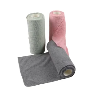 20pcs 25x25cm Absorbent Quick Dry Microfiber Towel Roll Disposable Reusable Kitchen Rag Car Towel Microfiber Cleaning Cloth Roll