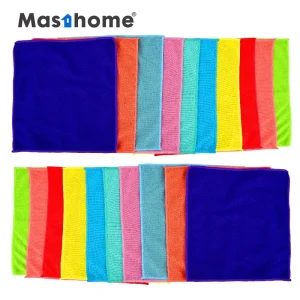 20pcs Colorful Dish Kitchen Printed Rags Micro Fiber Cleaning Towel Premium Polishing Microfiber Cleaning Cloth