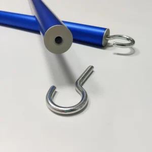 2100mm Heavy Duty Anodized Blue Aluminum Telescopic Extension Pole with Customized Hook Thread
