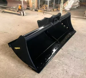 2200mm Excavator Mud Bucket for JCB Hydradig W110 Cleaning Bucket Flat Bottom Grading Bucket