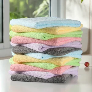 230gsm Microfiber Square Reusable Kitchen Cleaning Cloth