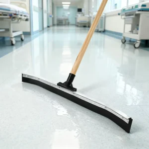 24” Floor Wiper Industrial Floor Squeegee Soft Profile Wiper With Rubber Plastic Steel Handle Cleaner Kitchen Floor Cleaning