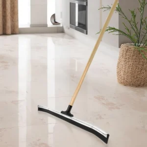 24” Floor Wiper Industrial Floor Squeegee Soft Profile Wiper With Rubber Plastic Steel Handle Cleaner Kitchen Floor Cleaning
