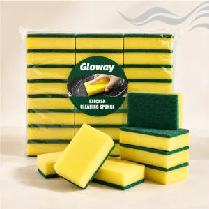 24 PCS Dual-Sided Heavy-Duty Absorbent Kitchen Sponge Scouring Pads