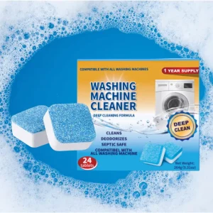 24 Pack Washing Machine Cleaner Effervescent Cleaner Deep Cleaning Stain Removal Household Washing Machine Tablet