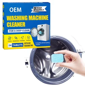 24-Pack Washing Machine Descaler Cleaning Tablets for Top-Load Washers