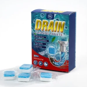 24 Pieces per Box Disposable Solid Drain Cleaning and Descaling Tablets