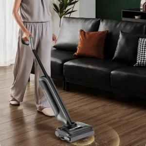 24000Pa Cordless Floor Washer, 120W Brushless Motor, Wet-Dry Vacuum Cleaner with Self-Cleaning and 100°C Drying Base