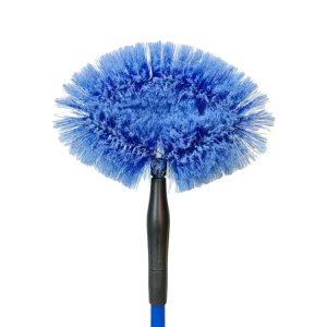2416 PVC Long-Handle Cobweb Duster with Soft Bristles for Ceiling Fan Cleaning