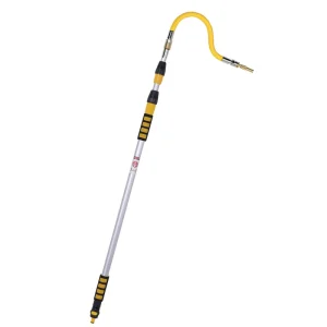 24FT Reach Gutter Cleaning Tools From the Ground, 16FT Telescoping Gutter Cleaner Tool Rain Gutter Cleaning Tool for Debris